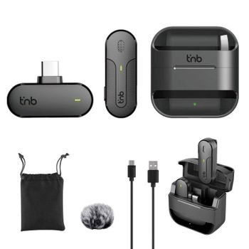 Micrófono TnB Buzz Pro USB-C omnidireccional con caja de carga