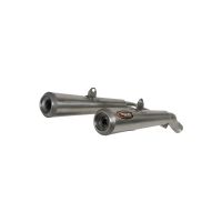 silenciador de escape ducati monster -06 marving racing acero bajo par