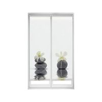 pack x 2 estores enrollables translucidos easyfix sin herramientas - estores tamano 45x150 - estor modelo orquidea - estor sin taladrar  blindecor