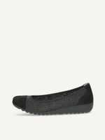 caprice ballerina black made of leather and synthetic size 38