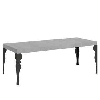 Mesa Extensible Paxon Premium 160/420x90 Cm Con Patas Antracita.