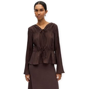 Object Blusa Top Brea Re - Seal Brown para mujer