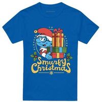 the smurfs camiseta smurfy christmas para hombre