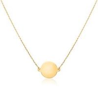 cadena circular grabable de oro 9 quilates para mujer