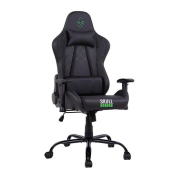 Silla gaming Skull Factory Advance respaldo acolchado, estructura metálica negra