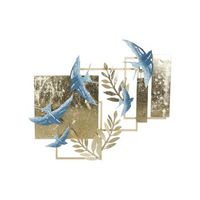 decoracion pared metal 845x83x724 golondrinas