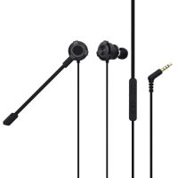auriculares trust con cable jack 35mm doble microfono y control en linea para gaming