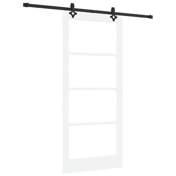 Puerta Corredera Orkdal Y Negro 93 X 211 Cm Vidaxl