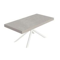 mesa extensible niket cachemir 180440x90 cm con patas blancas