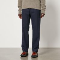 ami wool straight-leg trousers - xl