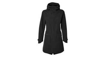 Basil mosse bicicleta parka lluvia mujer negro