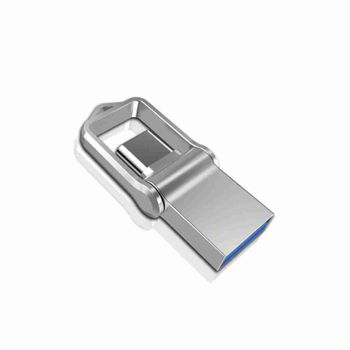 Pendrive Dual ALMALUX 128GB USB 3.0 y Tipo C OTG, Memoria de Metal para Móvil, Tablet y PC, Alta Velocidad y Diseño Mini