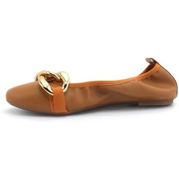 Divine Follie Bailarinas Ballerina Catena Marrone Cuoio ROSA para mujer