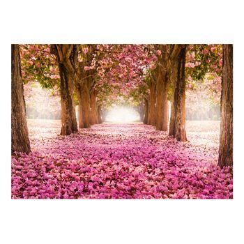 Papel Pintado 3d - Arboleda Rosa (200x140 Cm)