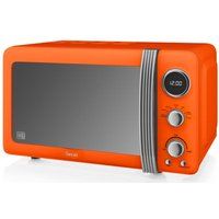 swan retro sm22030on solo microwave - orange orange