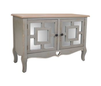 Recibidor de madera verde 83x36x56,5