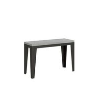 mesa tipo libro 120x4590 cm flame double cemento estructura antracita