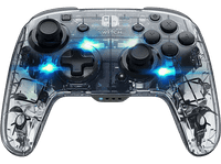 mando nintendo switch - pdp afterglow deluxe wireless para switch inalambrico cable transparente