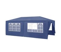 carpa pabellon para jardin wedau metal 600 x 300 x 255 cm azul oscuro casapro