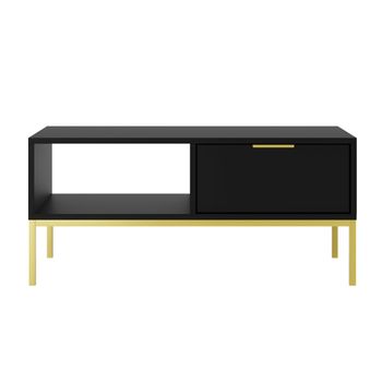 Mesa de centro 100 cm tableros de partículas negro