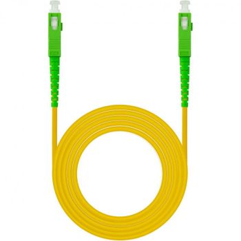 Nanocable Cable de Fibra Óptica SC/APC Monomodo G657A2 5m Amarillo
