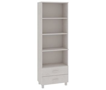 Aparador - mueble de almacenamiento madera maciza de pino blanca 60x35x180 cm es4108
