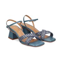 lodi sandalias con tacon mujer - azul talla 36