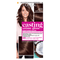 loreal paris casting creme gloss 400 dark brown hair dye