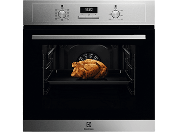 Horno - Electrolux EOF3H50BX, Multifunción, Limpieza por agua, 65 l, Pantalla LED, 60 cm, Inox