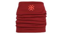 calentador de cuello unisex de lana merina ayaq lobbia rojo siena
