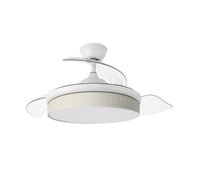 ventilador de techo metal color blanco serie moda 49cm
