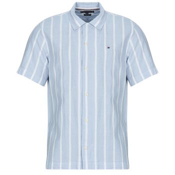 Tommy Hilfiger Camisa manga corta LINEN BLEND STRIPED SS RF SHIRT para hombre
