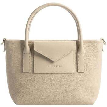 LANCASTER Bolsa Bolso Tote de mano con cremallera Maya Double KBA Marfil para mujer