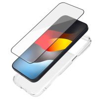 funda bigben connected tpu transparente antichoque con protector vidrio para iphone 17 pro max