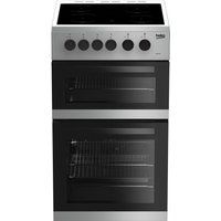 beko kdc5422as 50 cm electric ceramic cooker - silver silver