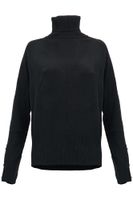 camiseta con cuello alto black l
