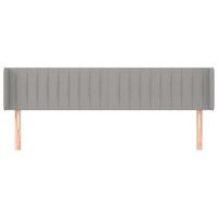cabecero cama mueble de dormitorio de tela claro 183 x 16 x 7888 cm gris m020007460