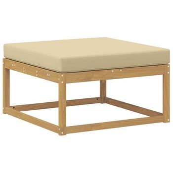 Reposapiés De Exterior Poliéster Blanco Vidaxl