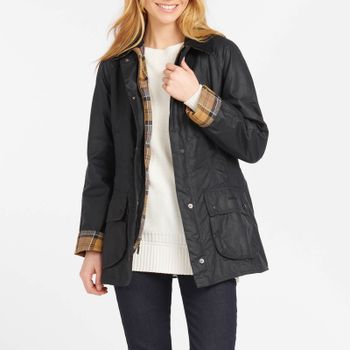 Barbour Beadnell Waxed Cotton Jacket - UK 6