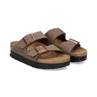birkenstock sandalias con plataforma mujer - marron talla 37n