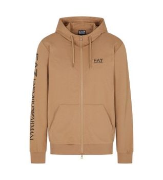 EA7 para hombre. 7M000568_AF13512 Sudadera Logo Series marrón (L), Casual, Algodón