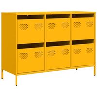 aparador acero laminado frio amarillo mostaza 1015x39x735 cm