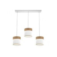 regleta cloe 3xe27 blancoblanca-madera clara regx60x16 cm