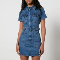 good american fit for success denim mini dress - xs