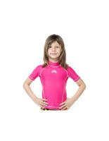 camiseta de natacion aquarapid uv rosa infantil