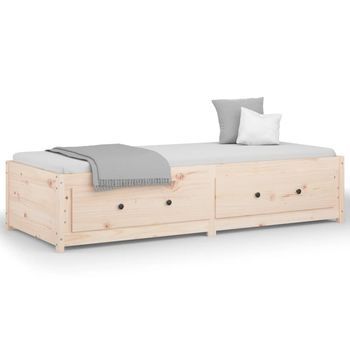 Sofá Cama | Cama Individual | Cama Para Adultos De Madera Maciza De Pino 90x190 Cm