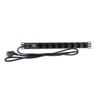 regleta 2lan 19 8 tomas schuko interruptor 2m