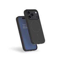 funda para movil force case silicona reforzada mate negra con magsafe para iphone 17 pro