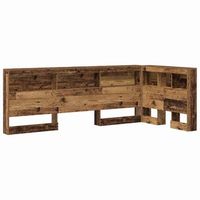 cabecera de almacenamiento con estante madera vieja 90 cm