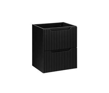 Mueble bajo lavabo 50cm 2 cajones riva negro